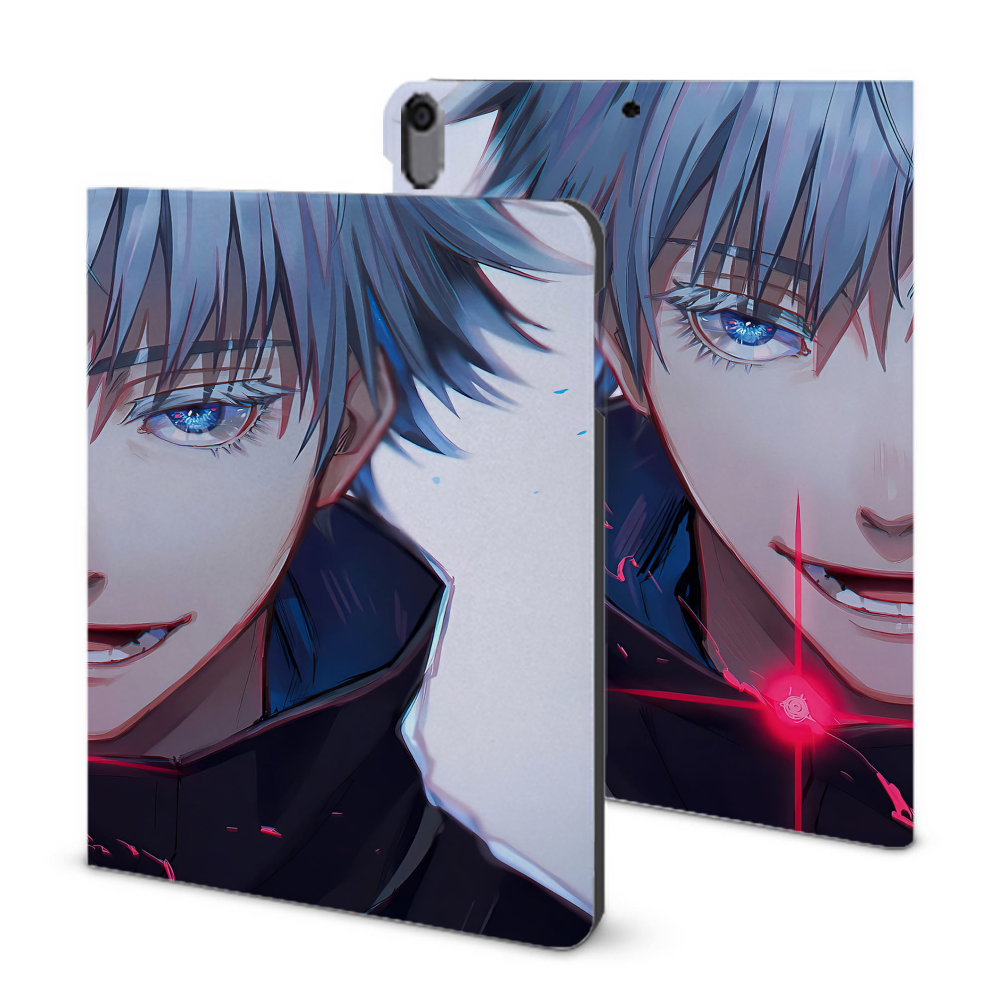 （画像用） 呪術廻戦 Jujutsu Kaisen IPad ケース ブック型 PUレザー TPU 耐衝撃 軽量 薄型 ペン収納なし 全面保護 IPad 各モデル対応